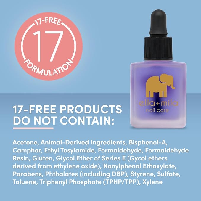 ella+mila Cuticle Oil for Nail Growth with Lavender & Vitamin E, 0.45 fl oz
