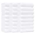 Amazon Basics Soft and Thick Cotton Hand Towels for Gym, Quick Drying, 16 x 26 in, White, 24-Pack