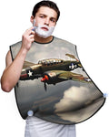 Yellow Flowers Butterflies Print Beard Bib Shaving Apron, Beard Hair Trimming Cape Gift For Dad
