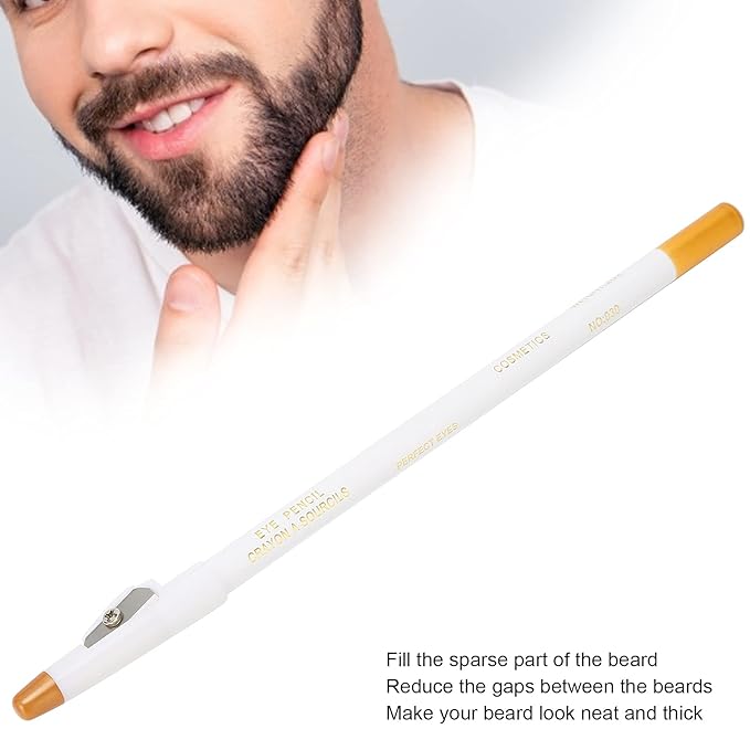 3 Pack Pencil, Beard for Men's Grooming, Tracing Tool for Hairline, Goatee Styling & Beard Shaping,White