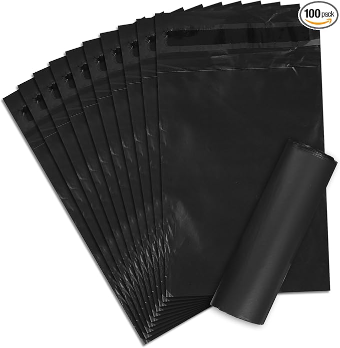 100 Pcs Sanitary Napkin Disposal Bags, Women Tampon Disposal Bags, Feminine Disposable Bag for Sanitary Pads, Privacy, Black Sealed Opaque