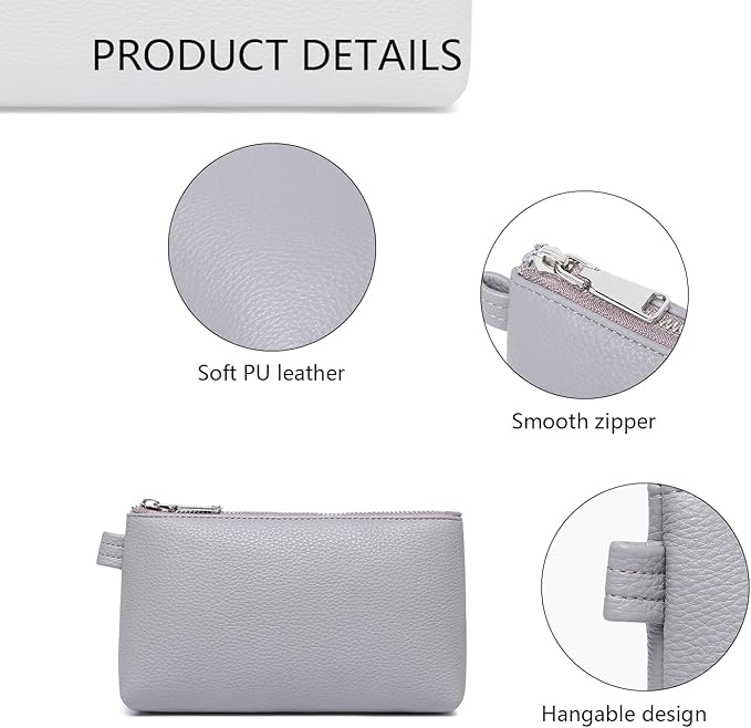 PU Leather Makeup Simple and Convenient Handbag Small Exquisite Storage Bag (PU/Taro Purple)