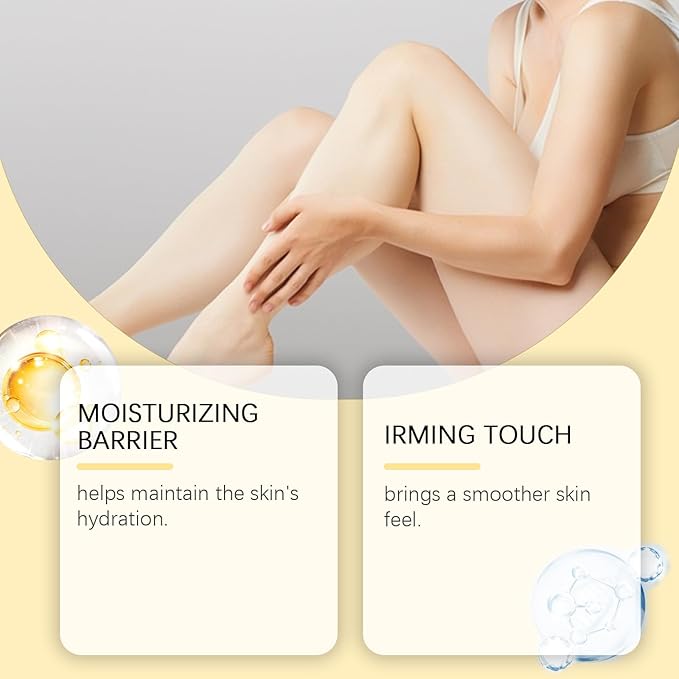Champagne Lift Body Creme, Firming Complex and Pink Pepperslim Skin Moisturizer Tightens Hydrates Dry Skin Arms & Legs. (Vanilla)