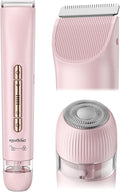 Bikini & Body Hair Trimmer for Women, Dual Head - IPX7 Waterproof Electric Razor for Gentle Pubic, Facial, Underarm, and Leg Shaving