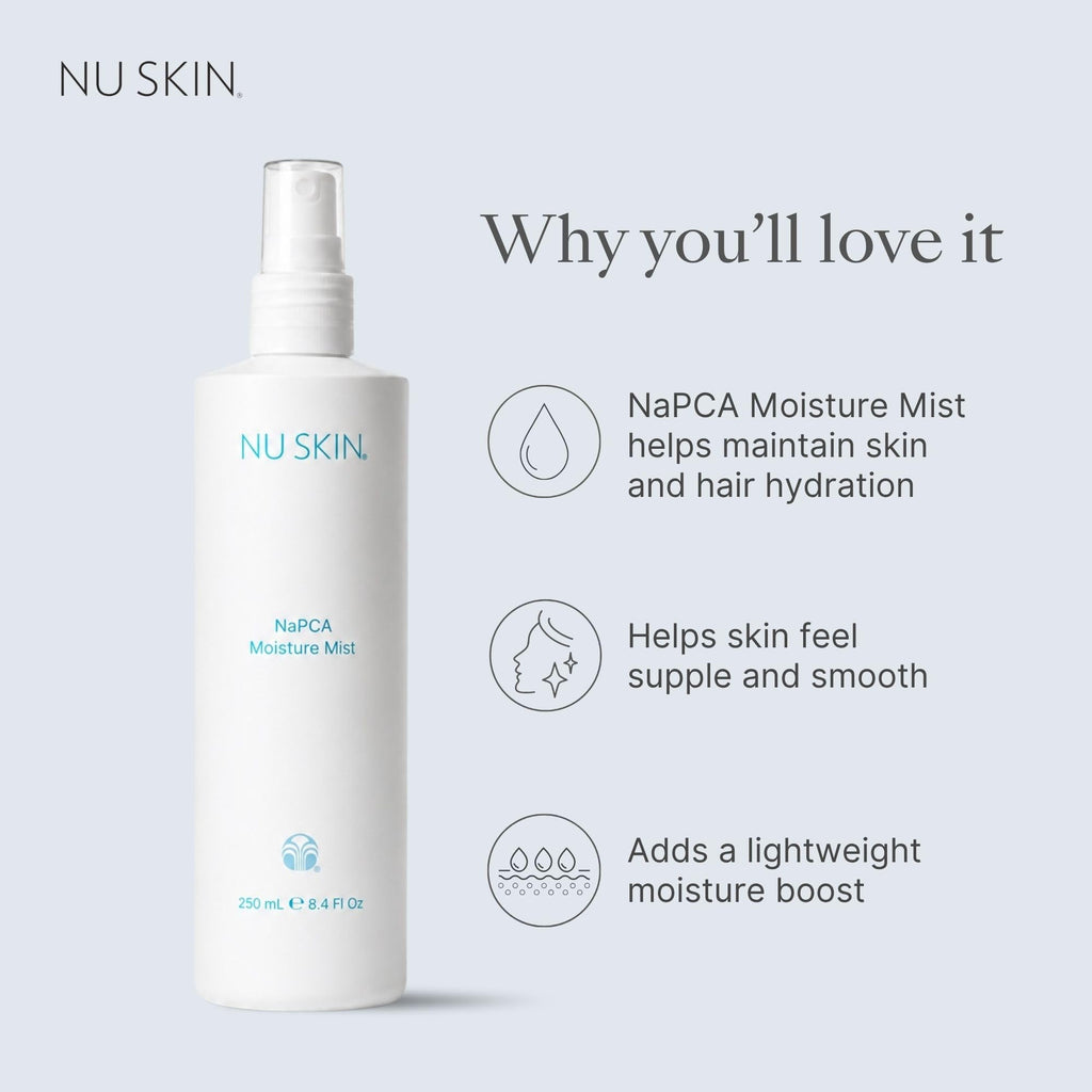 Nu Skin NaPCA Moisture Mist | Hydrating Spray | 8.4 Fl Oz | 1 Pack