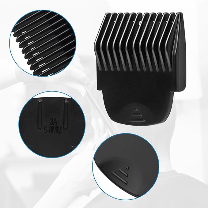 CR8GR8 Professional Guide Comb Fit Cutting Guider for Manscaped 4.0,4 Pack 8 Cutting Lengths from 1/8"-1/2" Inch Fit The Lawn Mower 4.0 Groin Hair Trimmer