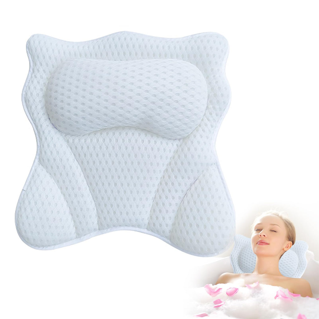 Bath Pillows for Tub,Ergonomic Bath Pillows for Tub Neck and Back Support