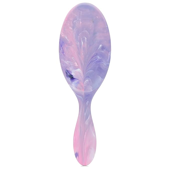 Wet Brush Original Detangler, Pink (Matte Marble), Ultra-Soft IntelliFlex Bristles Glide Through Tangles, Detangling Hair Brush (Wet & Dry), Women & Men, Limited Edition