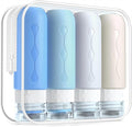 Gemice Travel Bottles for Toiletries, Tsa Approved Travel Size Containers with Clear Bag, BPA Free Leak Proof Travel Tubs Refillable Travel Accessories for Cometic Shampoo Lotion Blue