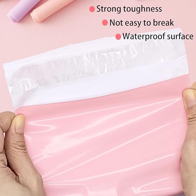 Sanitary Napkin Disposal Bags, 100Pcs Disposable Period Trash Bags, Feminine Hygiene Bags for Pads and Tampons, 1.67 Mil Pink Self-adhesive Feminine Product Disposal Bags for Blocking Odors, 6.7x9.8IN