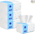 4 Packs Small Soft Facial Tissue, Toilet Paper, Disposable Napkin, Bag Cover, Not Box, Material Wood Pulp Fiber NOT COTTON, White Facial Paper Tissues, 5-Ply, 400 Sheet per Pack