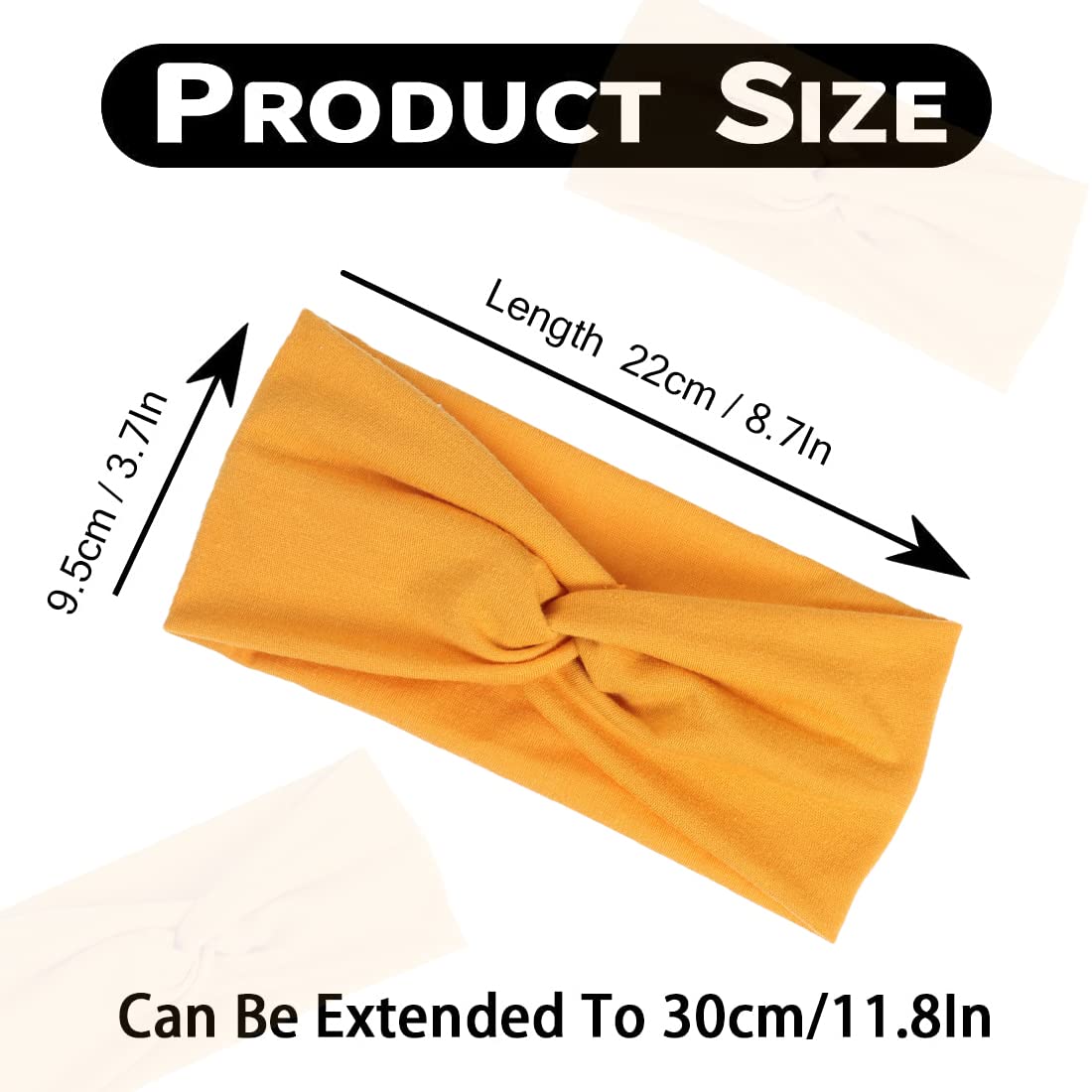 Kachanaa 12 Pack Headbands for Women, Elastic Wide Headbands Non Slip Workout Yoga Sport Hair Bands for Women’s Hair Accessories