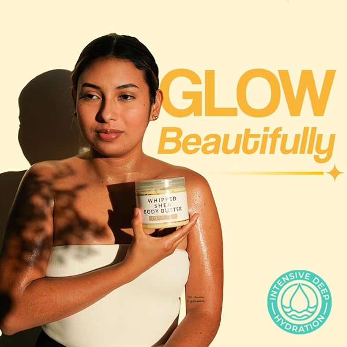 AKWAABA Whipped Shea Butter (Gold Pine) – Nourishes & Moisturizes | Made with Shea Butter | No Dyes & Parabens | 12 oz / 340 g