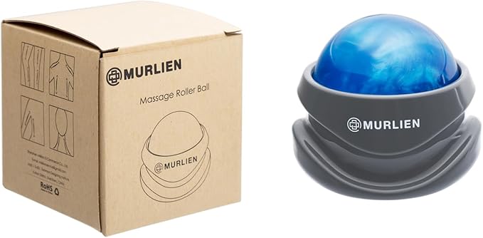 MURLIEN Massage Roller Ball, Tight and Sore Muscles Relief, Manual Massager, Alleviating Shoulder, Arms, Back, Legs, Calves or Muscle Tension