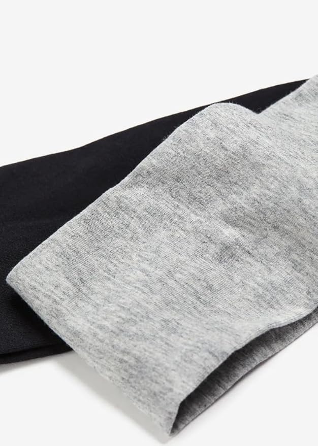 Trendy Elastic Headbands 7PCS - Soft Thick Cotton Cloth for Women's Hair Workout, Yoga, Running Sport