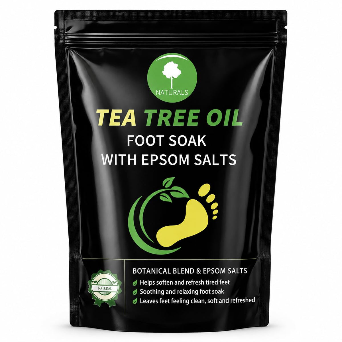 Tea Tree Oil Foot Soak for Foot Bath and Foot Soaking Tub, 16 oz