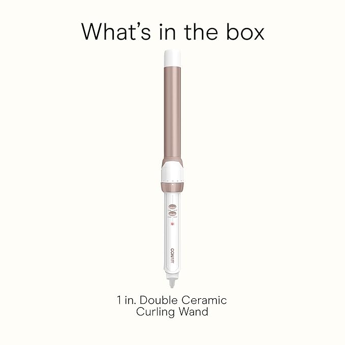 Conair Double Ceramic 1-In. Clamp-Free Curling Wand