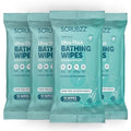 Extra Large Body Wipes for Adults Bathing No Rinse - 40 Ultra Thick Disposable Shower Wipes for Men, Women & Elderly - Great for Gym, Camping, Post Surgery