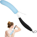 Back Scrubber for Shower, 15.35" Long Handle Shower Brush for Body, Back Brush for Shower for Men Women, Long Handled Bath Sponge for Deep Clean, Exfoliating, Anti-Slip Curve Handled Back Scrubber