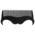 Beard Shaper Tool Stainless Steel Comb Mustache Styling Guide Small Metal Beard Trimmer Accessory for Men Portable Grooming Kit with Black Opp Pocket