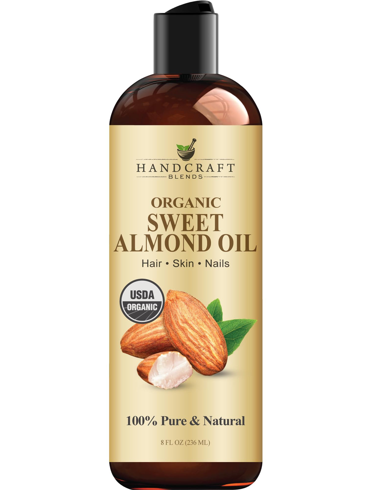 Handcraft Blends Organic Sweet Almond Oil - 8 Fl Oz