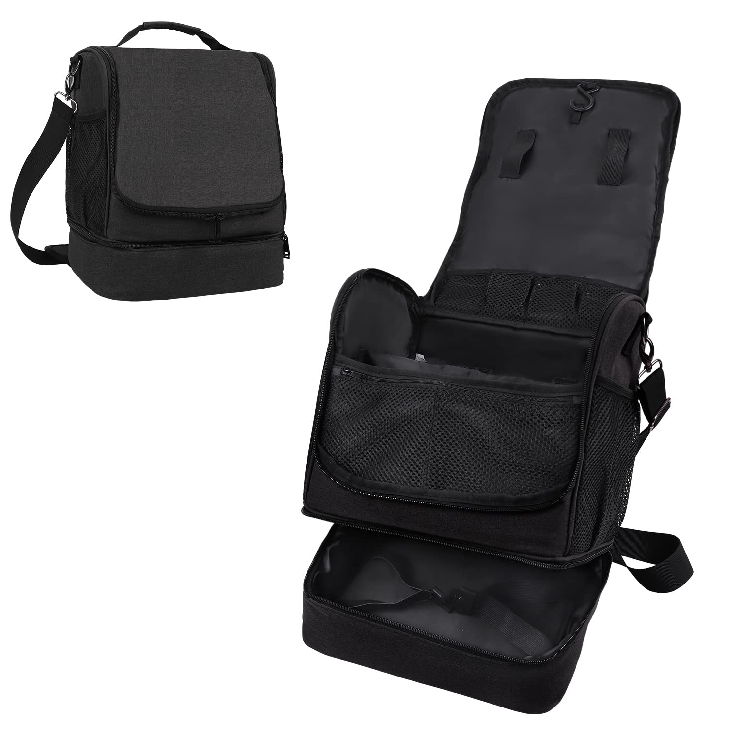 Dog&Cat Grooming Supplies Bag,Adjustable Compartments Grooming Bag for Pet