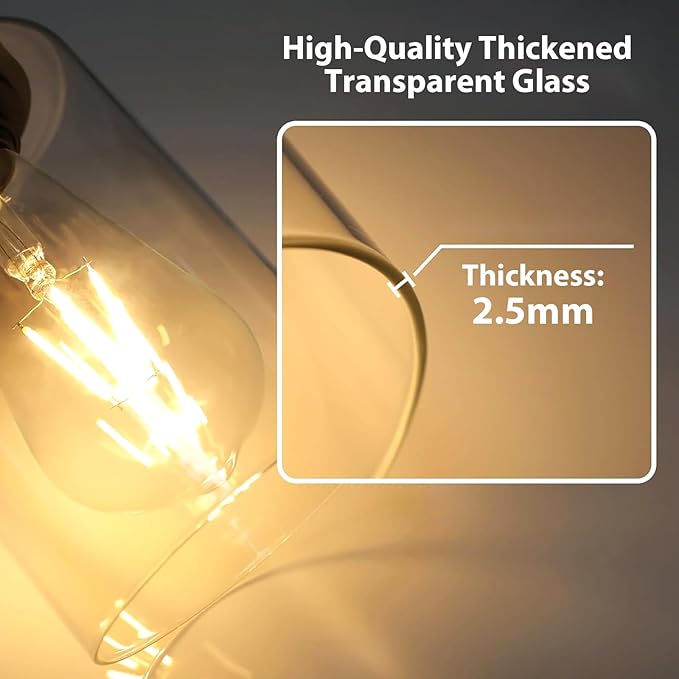 IZORRO Modern Bathroom Light Fixtures, 5 Light Brushed Nickel Vanity Lights, Bathroom Lighting Fixtures Over Mirror with Clear Glass for Living Room Cabinet Bedroom