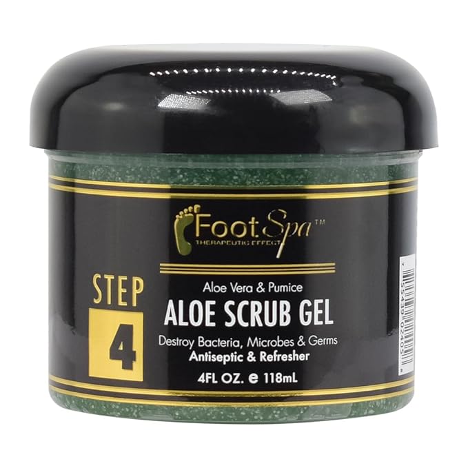 FOOT SPA Callus Remover Exfoliating Scrub Gel – Pumice & Salicylic Acid Dual-Action Formula for Feet, Hands, Elbows & Knees | Sulfate-Free, Cruelty-Free | Salon & At-Home Use | 4 oz