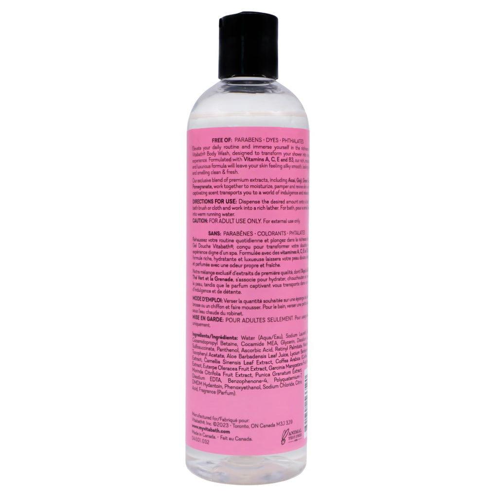 Vitabath Body Wash, Pomegranate Bellini Blush, 10 Fluid Ounce