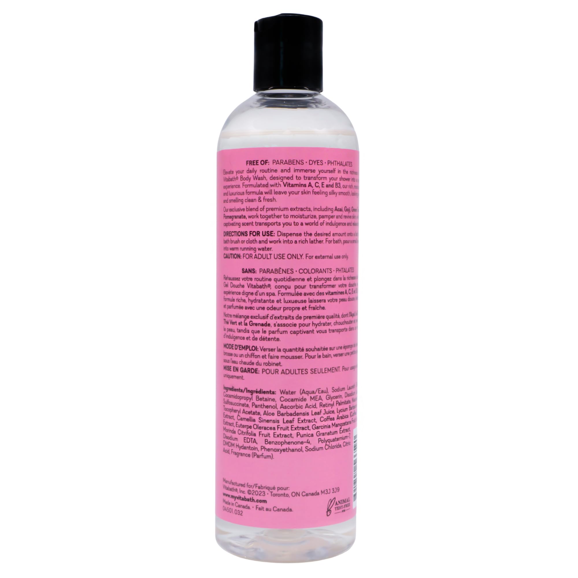 Vitabath Body Wash, Pomegranate Bellini Blush, 10 Fluid Ounce