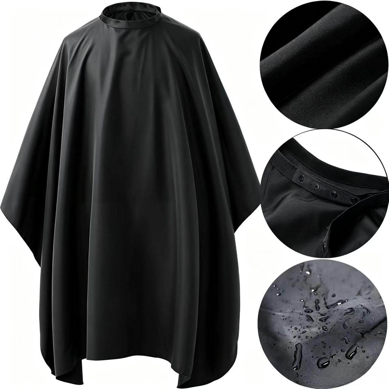 Borogo Professional Waterproof Hair Styling Cape Nylon Haircuting Salon Cape Gown Hair Salon with Snap Closure - 50" x 60" 2-Pack
