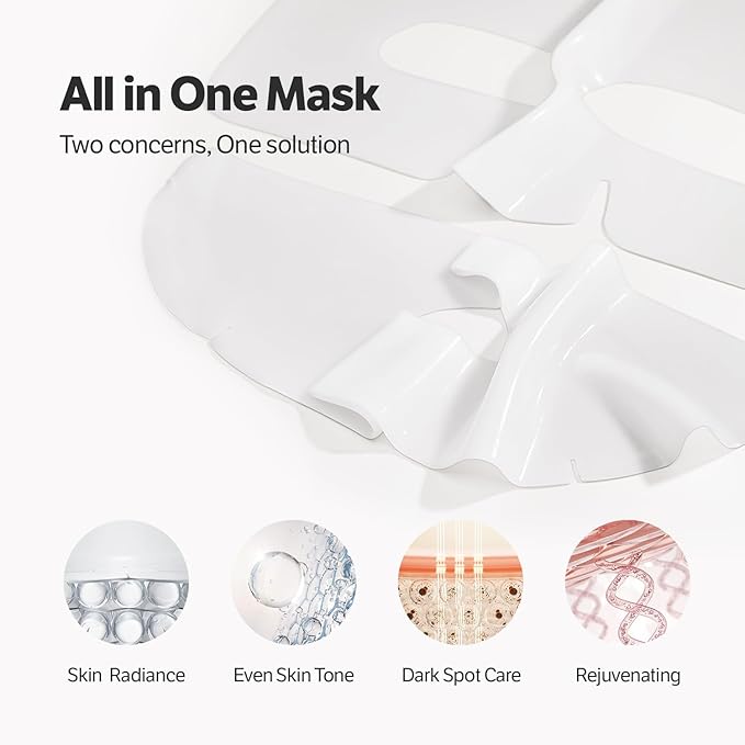 SUNGBOON EDITOR Deep Collagen Niacin-Vita C Overnight Mask, Brightening & Wrinkle Care Mask, 2,160,000PPB Collagen + Niacinamide + Vita C, Korean Skincare, 4ea, Gifts for Women