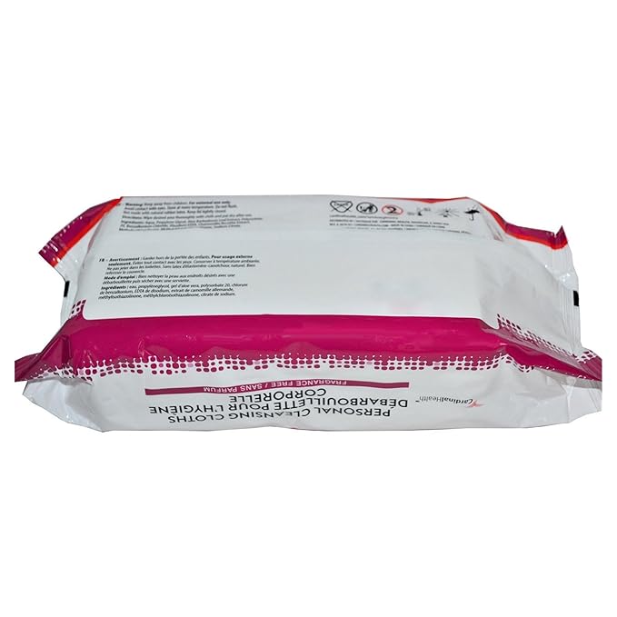Cardinal Health Personal Cleansing Wipe 9 x 13" 2AWU-64, 1 Pack 64 Wipes