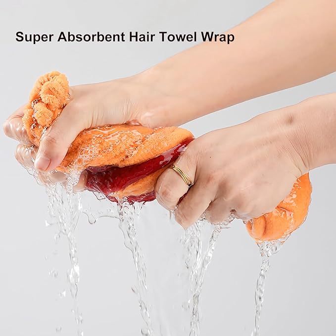 YUMINGUHC Microfiber Hair Drying Caps for Women