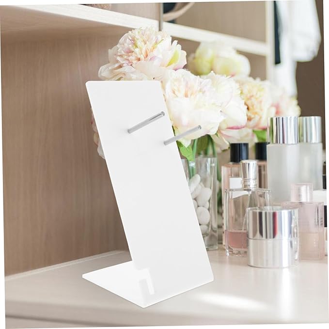 Hair Dryer Holder Wall Mounted Bathroom Hair Tool Organizer Storage Rack for Blow Dryers and Styling Tools White