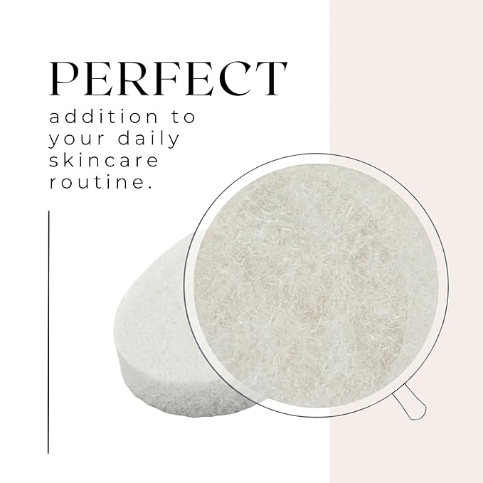 10 Pack - VerdeVida Facial Sponge/Face Scrubber, Buff Puf Style Pads, Deep Cleansing & Exfoliating, White