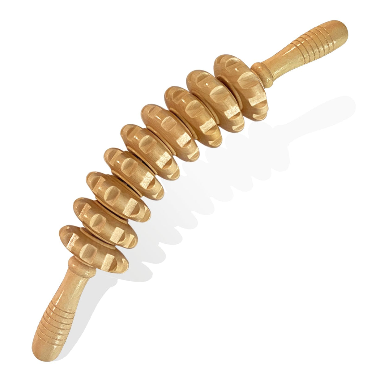Wood Therapy Massage Roller Stick for Muscle Relief & Cellulite Reduction