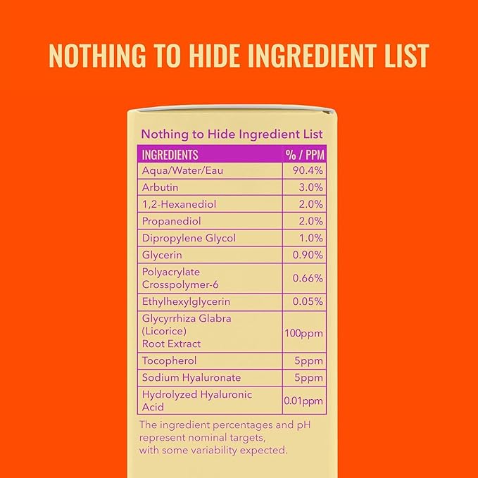 Good Molecules Daily Brightening Serum Pack 2 – 1 fl oz / 30 ml Each | Lightweight Brightening Serum with Beta Arbutin 3% & Hyaluronic Acid for Even-Looking Skin