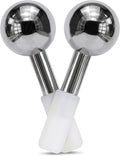 Mousephu 316 Stainless Steel Facial Massage Tools – Ice Globes for Facials – Deep Cooling Cold Globes for Facials – Unbreakable Cooling Globes for Face with Hot & Cold Dual-Therapy Relief.
