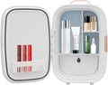 Haivenliuy 12 Liter Beauty Fridge for Cosmetic Storage, Compact Skincare Fridge for Makeup Lipstick, Portable Refrigerator for Bedroom Bathroom,White