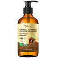 Yoken Organic Jojoba Oil Glass Bottle 16oz, USDA Certified for Skin Care