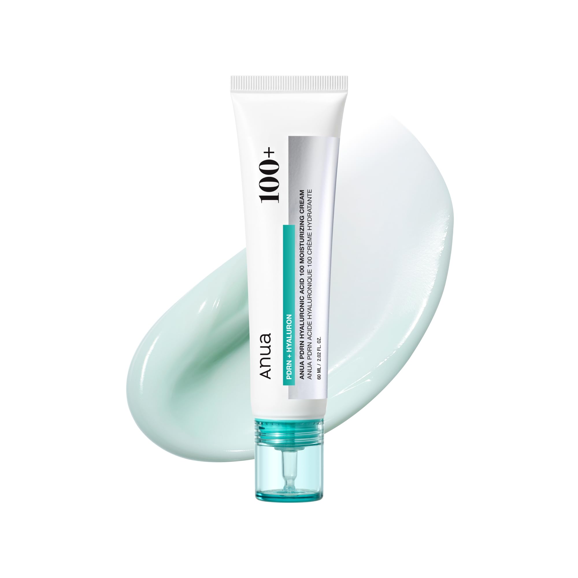 Anua PDRN Hyaluronic Acid 100 Moisturizing Cream, 2.02 fl oz