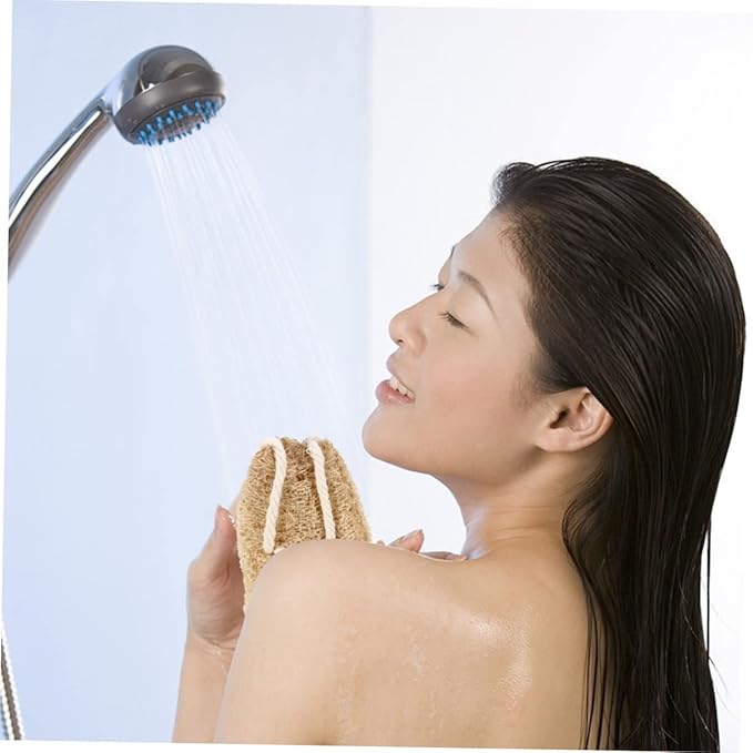 minkissy Exfoliating Back Scrubber Band for Shower Long Strap Loofah Bath Washer Deep Cleanse Skin Pores Breathable Quick Drying for All Body Types