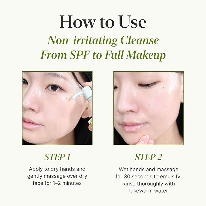 CKD Green Plum AHA·BHA Pore Zero Face Cleansing Oil, No Oily Residue