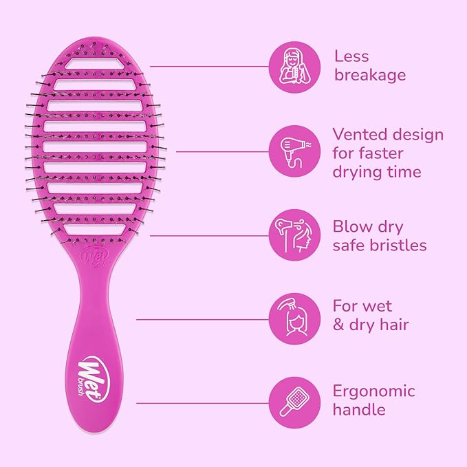 Wet Brush Speed Dry Hair Brush, Purple