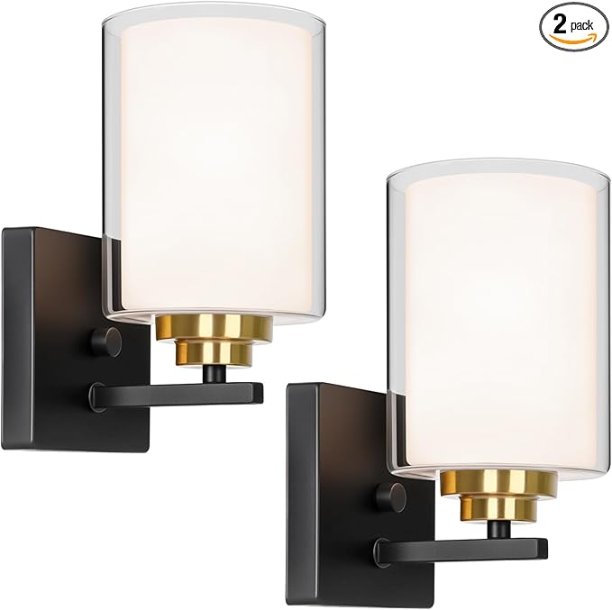 VerRon Set of 2 Wall Sconces for Bathroom, Modern Vanity Light Fixtures