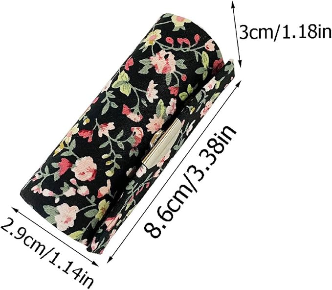 MIAO JIN Lipstick Case with Mirror Small Lipstick Holder for Purse