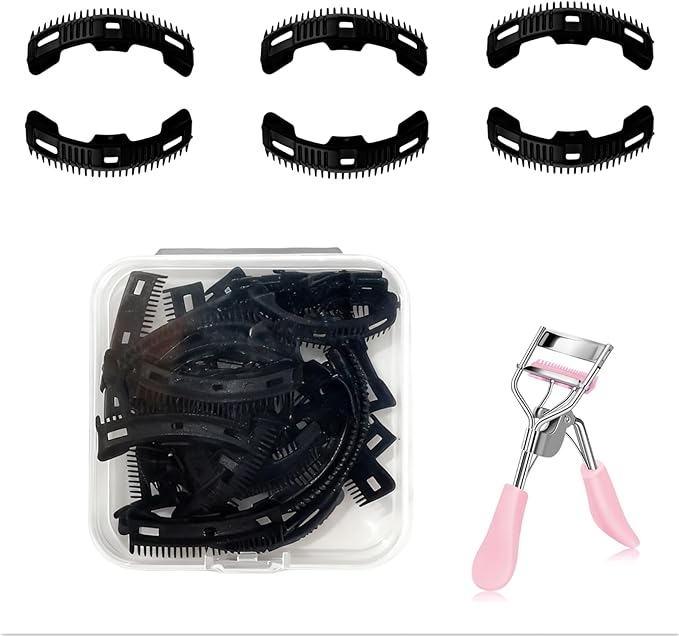 28 Packs Compatible with Zowor Upgraded Eyelash Curler Refills with Comb,Silicone Eye Lash Curlers Refill Pads Only Fit for Eyelash Curler with Comb