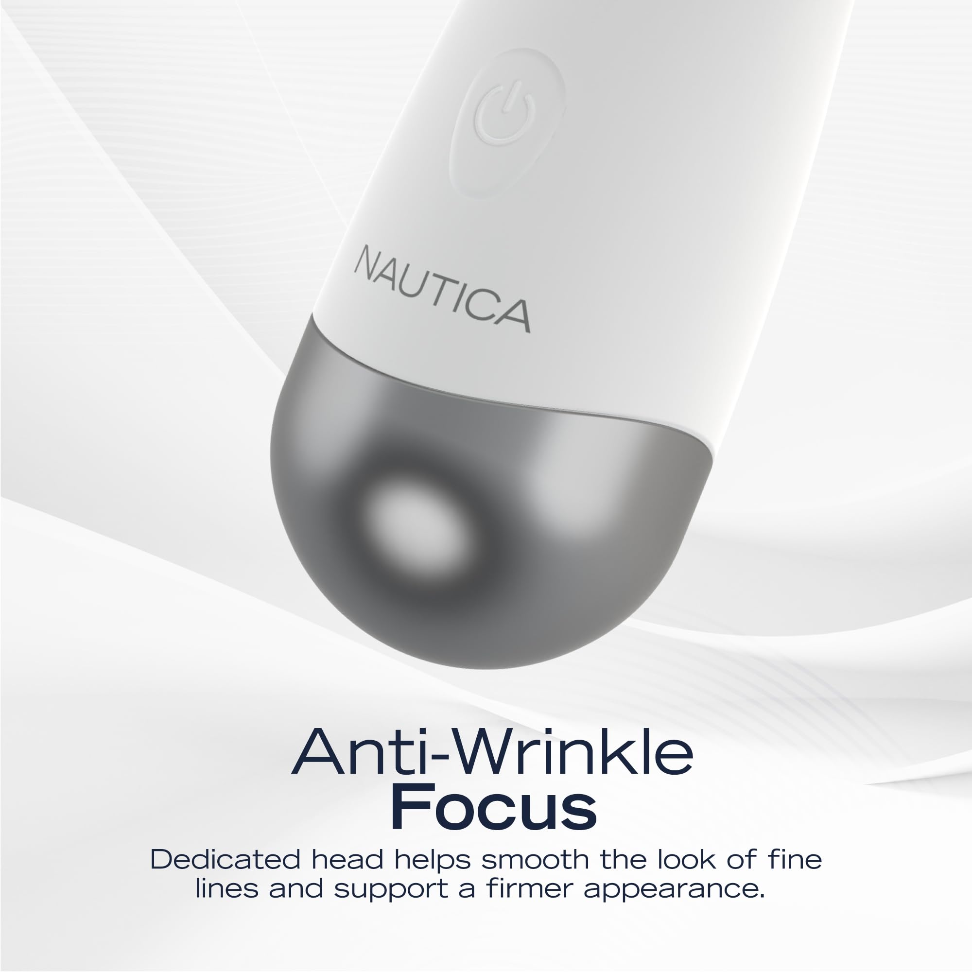 Nautica PC130 Sonic Facial Cleansing Brush Made with Ultra Hygienic Soft Silicone, Waterproof and Rechargeable Face Scrub Brush for Men & Women - (Milk)