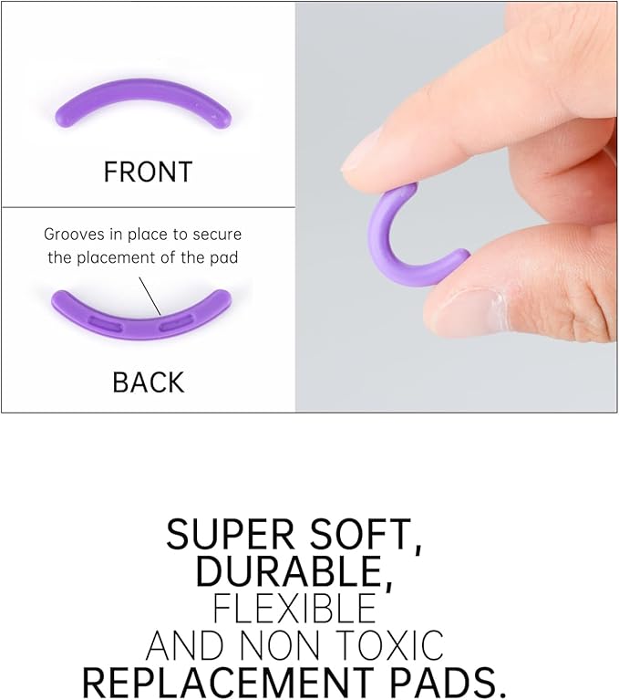 Eyelash Curler Refills Compatible with Tweezerman,24PCS,Silicone